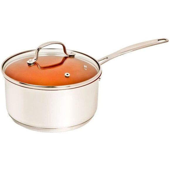 NuWave Kitchen Nuwave Perfect Green 3 Quart Sauce Pan Pot W Lid